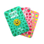 Three packs of Flintts Mouth Watering Mints on a white background
