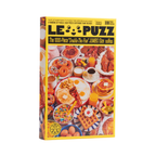 LE PUZZ puzzle box with images of breakfast foods on a yellow background