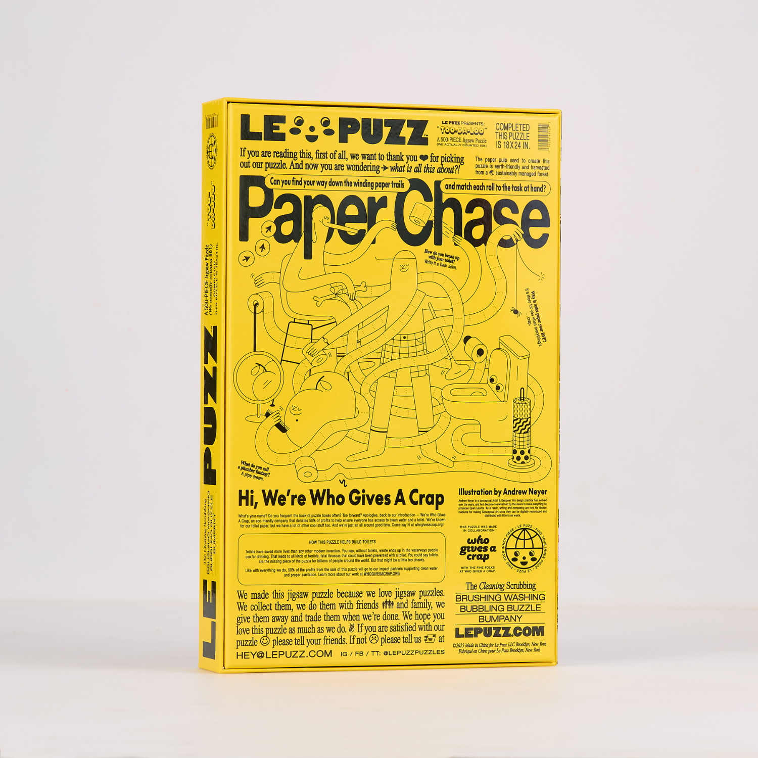 LE PUZZ Paper Chase puzzle box on a white background
