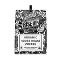12 oz Coffee bag with 'Rise Up Coffee Roasters' branding on a white background